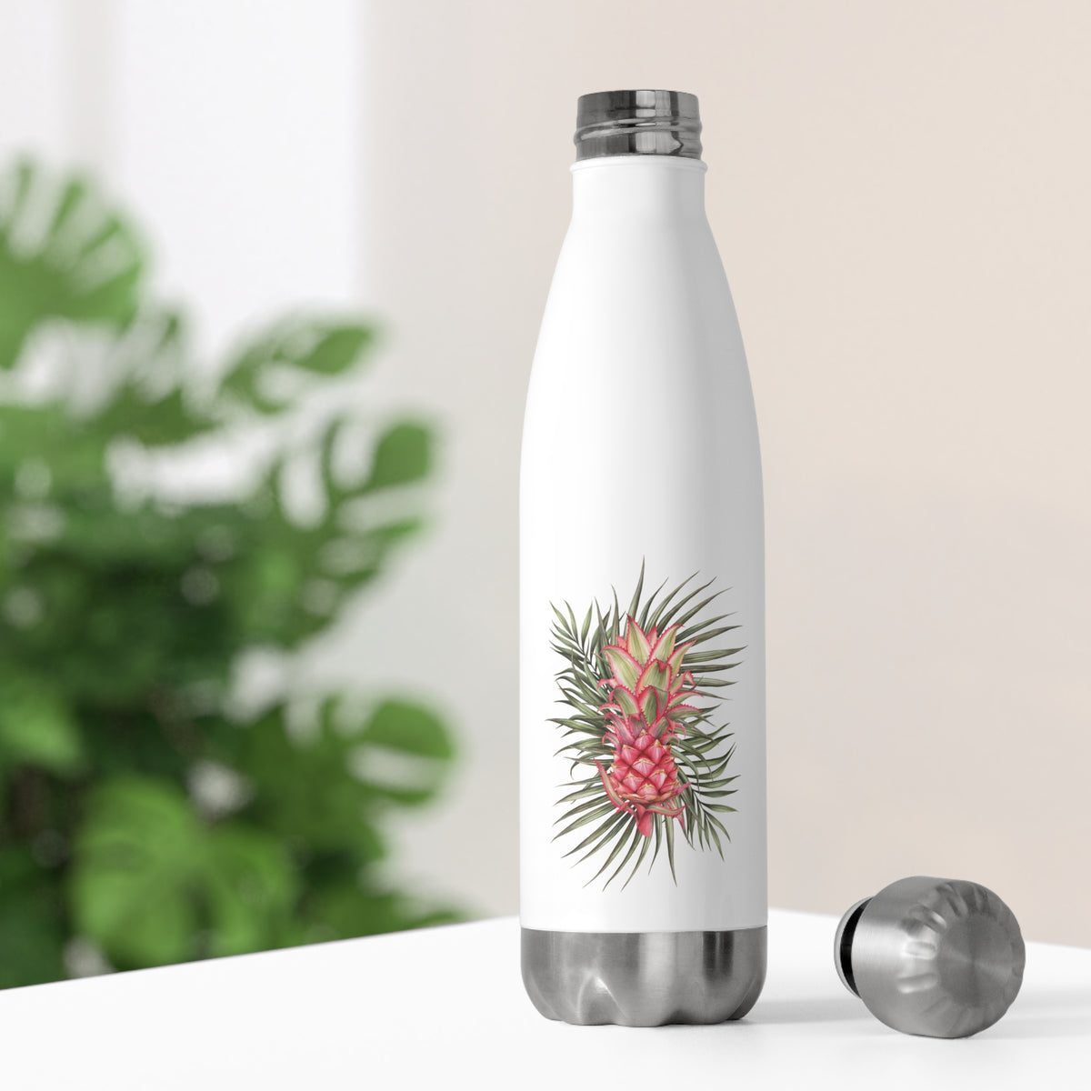 Pineapple Water Bottle — 20oz Insulated Stainless Steel Tropical Bottle