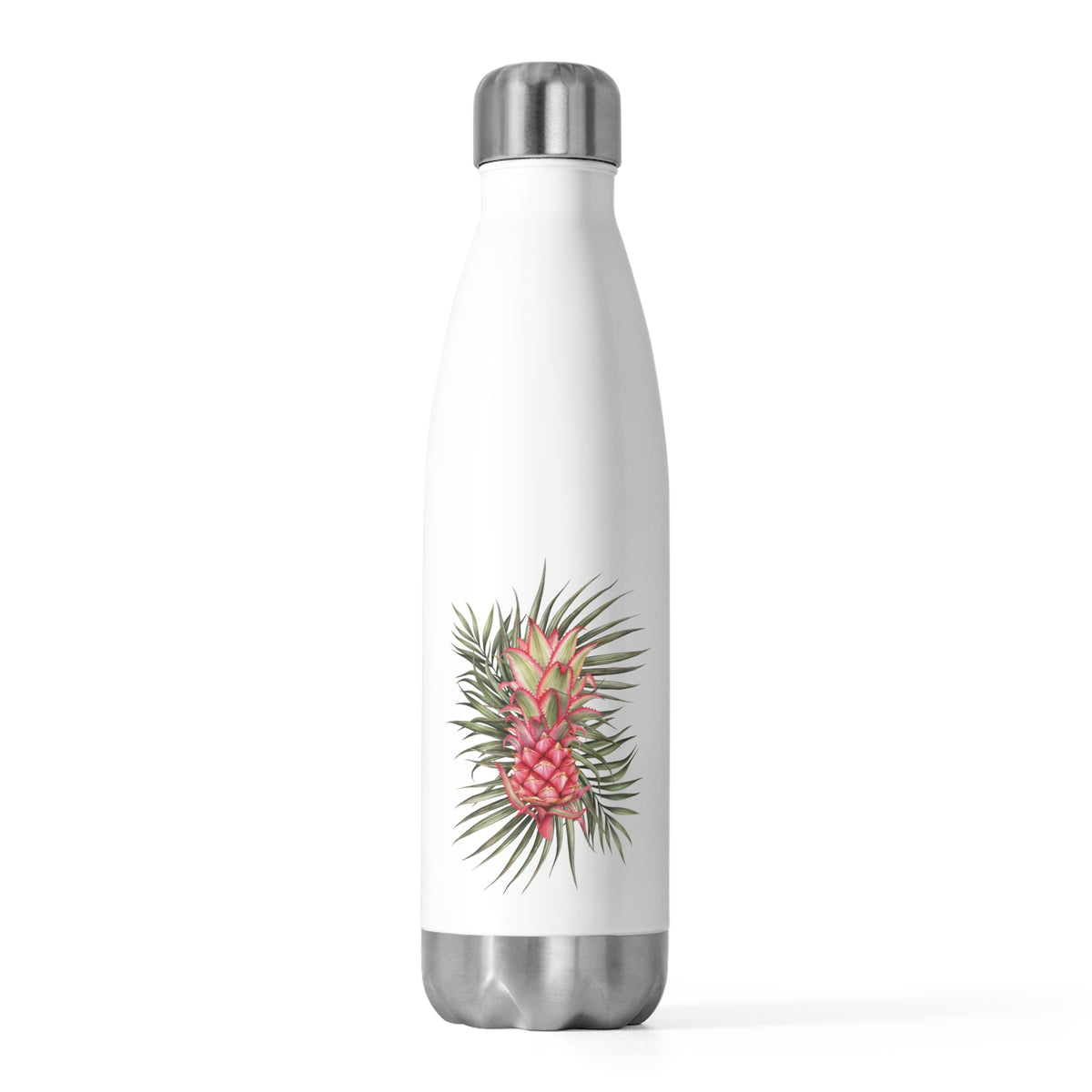 Pineapple Water Bottle — 20oz Insulated Stainless Steel Tropical Bottle